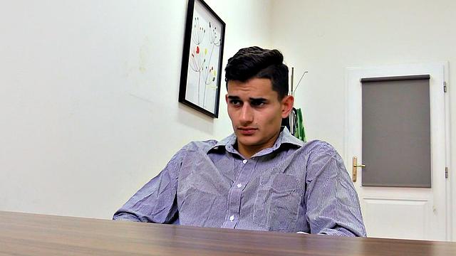 Straight euro guy agrees to anal and wanks cock in POV