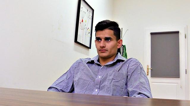 Straight euro guy agrees to anal and wanks cock in POV