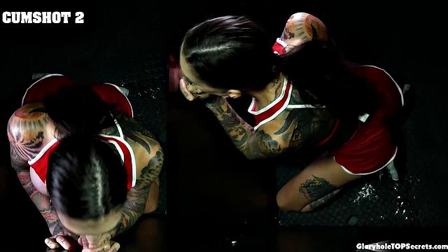 зрелая rocky разрывает глотку на семи хуях в жёстком gloryhole pov