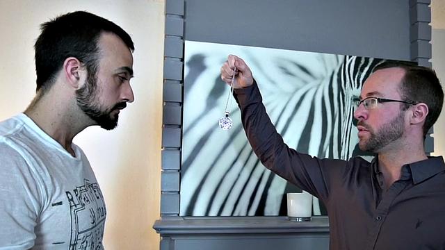 Stud sucking dick in interracial trio before bareback