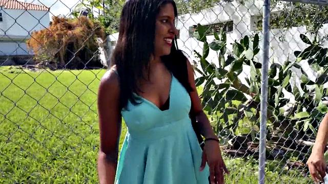 Watch these hot babes get picked up and pleasured in public for some steamy lesbian action