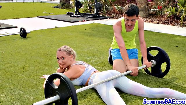 Gushing slut ravaged anally outdoors