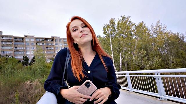 Ginger bae dirtytalking with a stranger