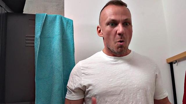 Stunning babe cockriding manager's dick