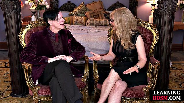 Blonde cougar learning BDSM