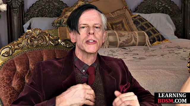 Blonde cougar learning BDSM