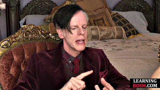 Blonde cougar learning BDSM