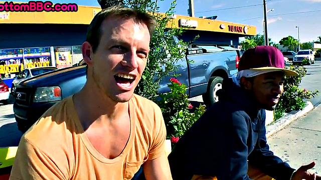 Real Black stud picked up and assfucked by white for cash