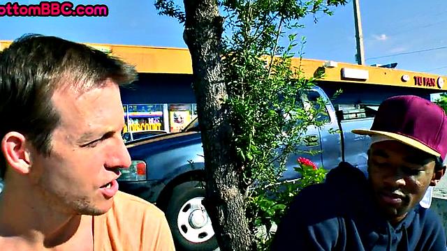 Real Black stud picked up and assfucked by white for cash