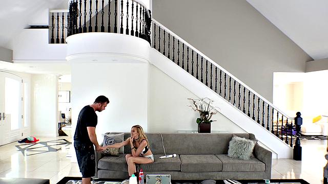 Athletic Blonde Plays with Sextoys