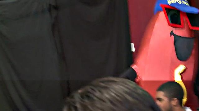 amateur gays suck cock on public striptease party