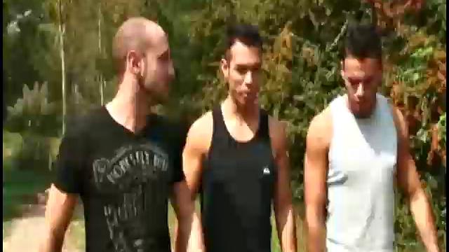 As his buddies look on, Miguel gets Carlos right where he wants him. Miguel has a huge and is no stranger to using whatever hole he can find to make it feel good.