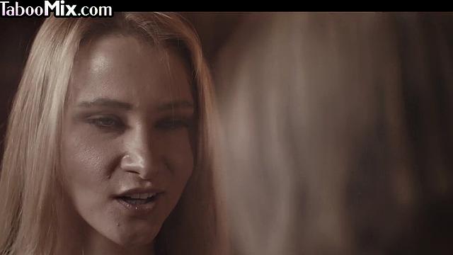 Sensual naughty lesbians eating