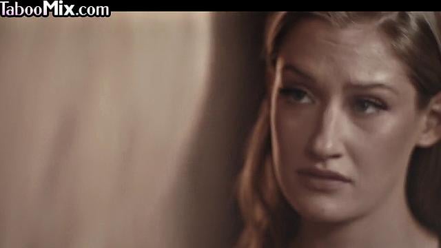 Sensual naughty lesbians eating