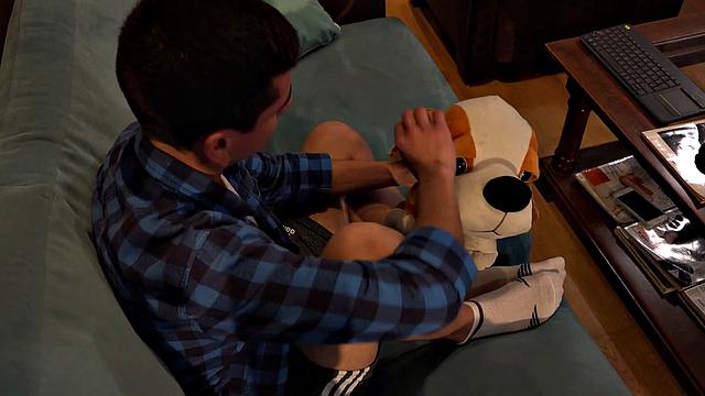 After some kissing on the couch, shirts come off and Francis goes down on Alexander. By the time these two Latinos are naked, both are rock hard and Alexander is getting a ace full of Francis' ass.