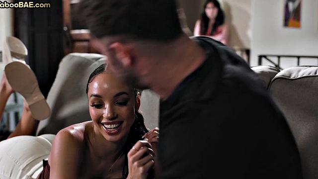 Big ebony cockriding lovers cock