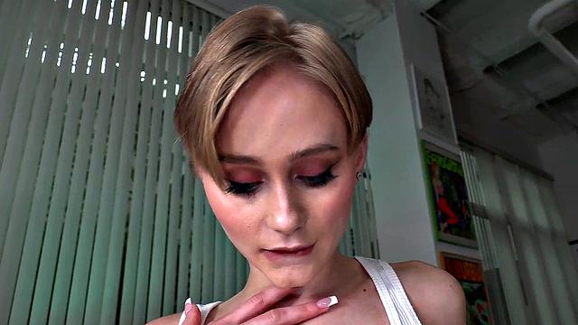 POV amateur babe takes cock in ass after pussybanging