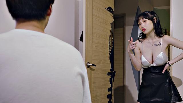 Taiwanese babe Xiao Ye gets dicked doggystyle by her stepbro