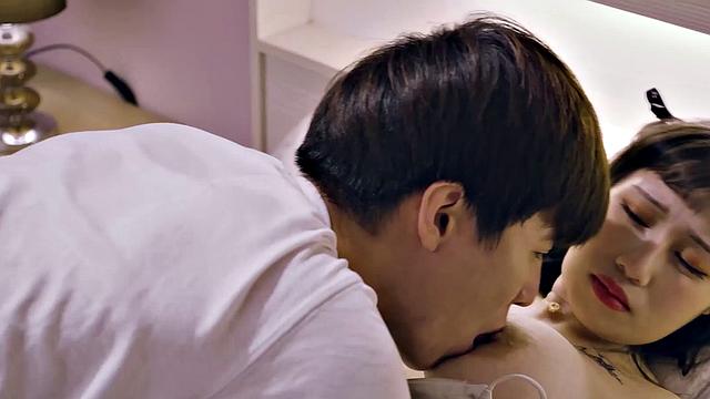 Taiwanese babe Xiao Ye gets dicked doggystyle by her stepbro