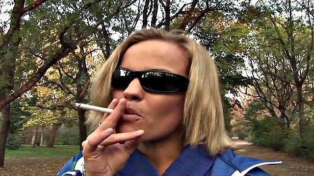 Public big titted MILF fucked outdoors in POV by big dick