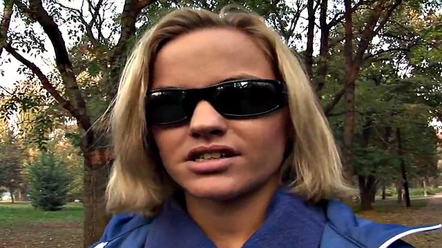 Public big titted MILF fucked outdoors in POV by big dick