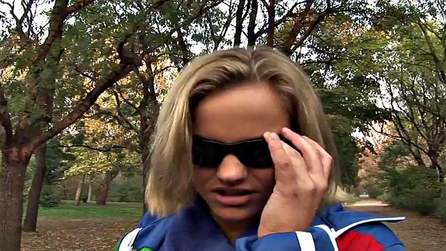 Public big titted MILF fucked outdoors in POV by big dick