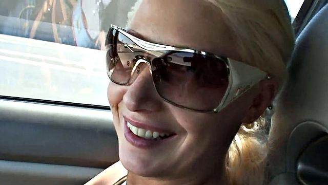 Blonde Pornstar Candy Manson has Huge Boobs