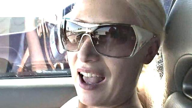 Blonde Pornstar Candy Manson has Huge Boobs