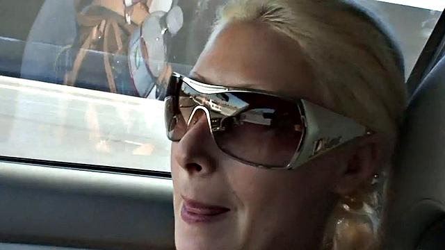 Blonde Pornstar Candy Manson has Huge Boobs