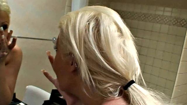 Blonde Pornstar Candy Manson has Huge Boobs