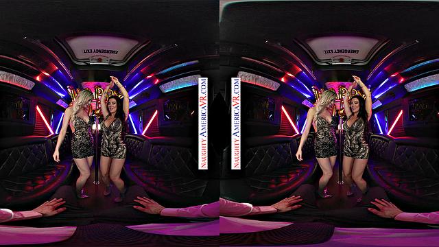 Gorgeous Kenzie Taylor and Savanah Storm celebrate New Year's Eve with you and that big cock