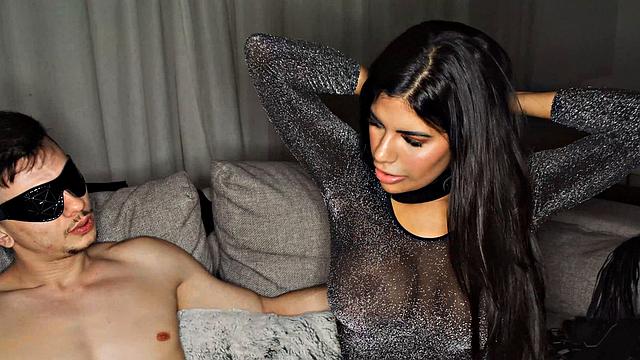 Catherine Knight gets a dual portion of cock on Black Friday - love deepthroating and swallowing!