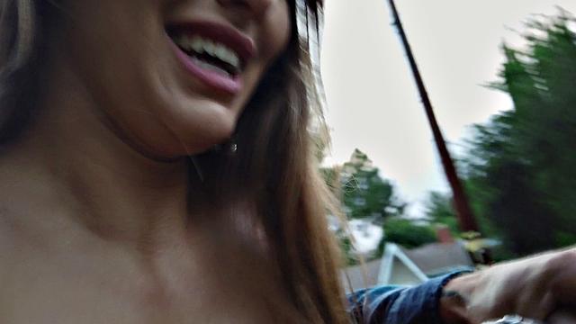 Watch me get on my scooter & ride like a wild American babe