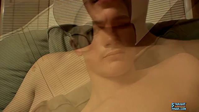 18 Year Old, Cute, Straight Guy Cums in Sex Toy for Money