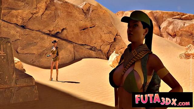 Futa3DX - Hottest Threesomes Compilation - Hot Futa Babes Getting Fucked