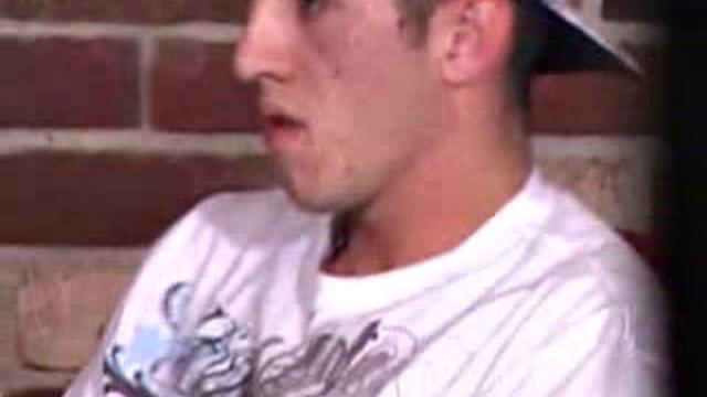 Hung Cole strokes his cock
