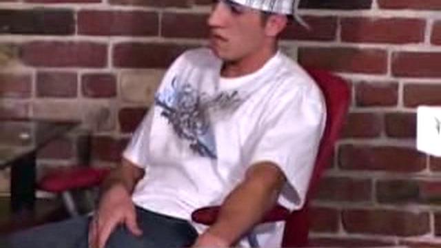 Hung Cole strokes his cock