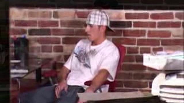Hung Cole strokes his cock