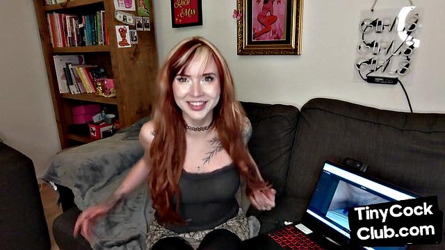 SPH office domina in stockings teases loser