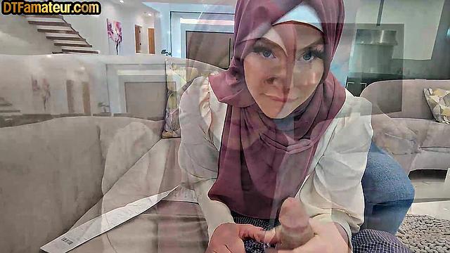 Beautiful Arab babe gets hard pussyfucked