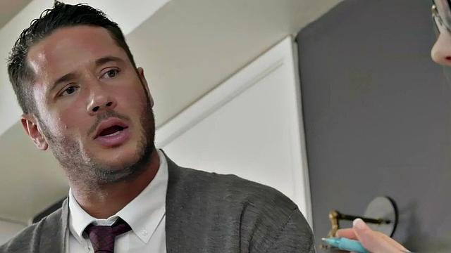 Petite secretary banged by her boss in office