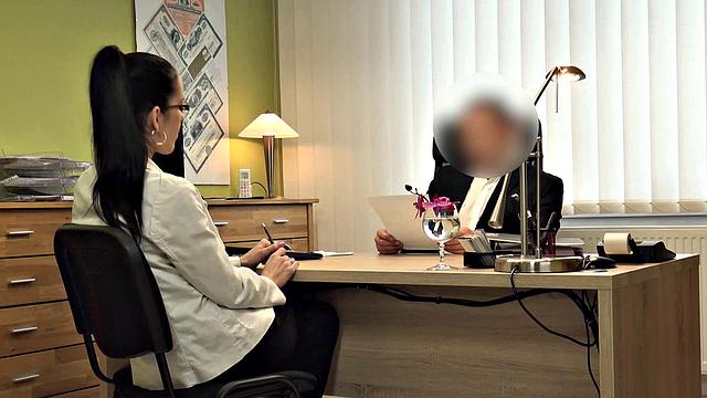 LOAN4K. Rock singer's bank trip leads to naughty sexual adventure