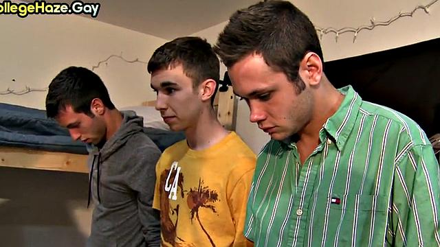 Straight college studs enjoy 1st time orgy for fraternity