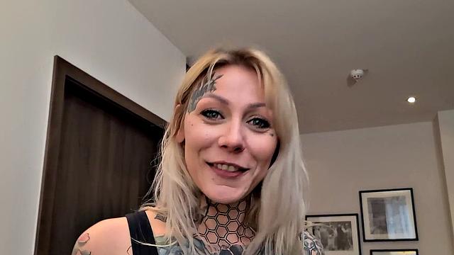 Nayomi Sharp Giving a Blowjob Before Tattooing