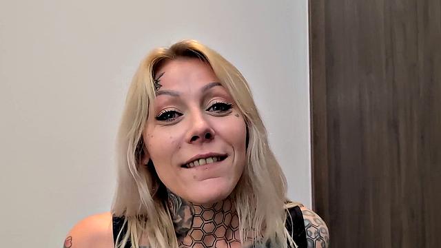 Nayomi Sharp Giving a Blowjob Before Tattooing