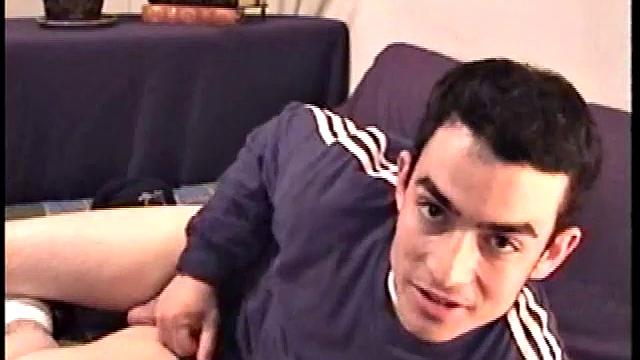 Nicoya strips down and strokes his cock