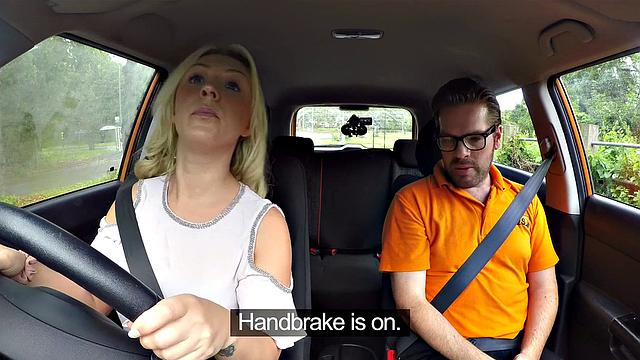 Scottish hottie gets a rough outdoor doggystyle pounding for a sexual discount