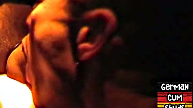 Amateur German facialized in closeup gloryhole BJ