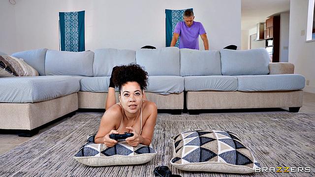 Beige Gamer's Sneaks Slutty Emo Pussy