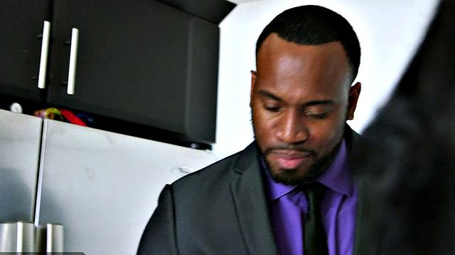 Karma's cookin' in kitchen